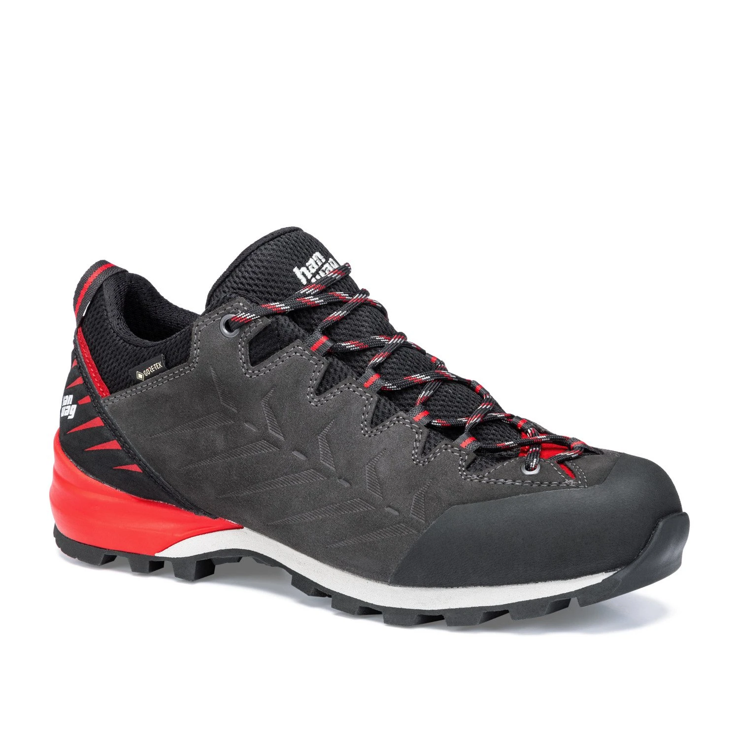 Hanwag Makra Pro Low GTX Trekkingschuhe (asphalt/red)